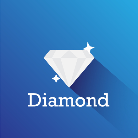 Diamord Flat Vectorのイラスト素材