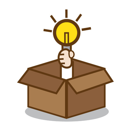 Think Outside The Boxのイラスト素材