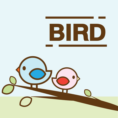 Cute Bird Vectorのイラスト素材
