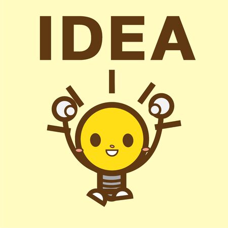 Illustration concepts bulb ideaのイラスト素材