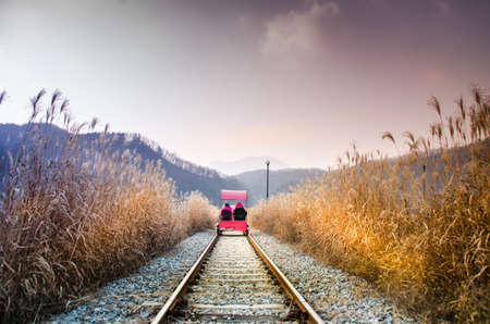 Journey with your soul mate is the best thing to do in the worldの写真素材