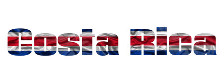 The word Brazil in the colors of the waving Brazilian flag. Country name on isolated background. image - illustrationの写真素材