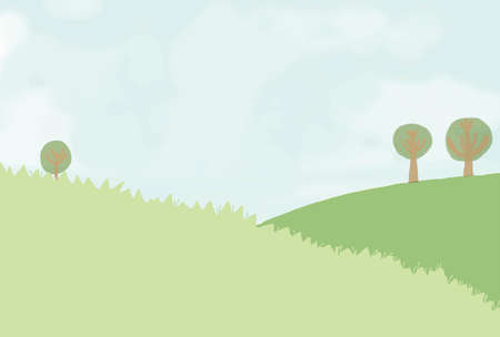 Field background material. The size of the yeser.のイラスト素材