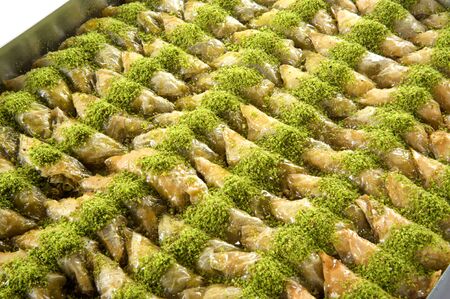 baklava from dough desserts of the middle east cultureの写真素材