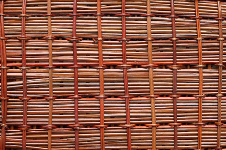 Brown rattan texture background