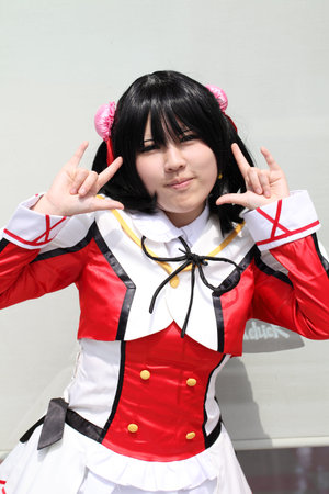 Kagawa, Japan - Sept 28th, 2014 - Japanese young girls who participated in costume play rally of the...