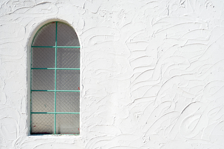 classic glass window on the white wallのeditorial素材