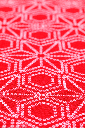 Japanese pattern of kimono fabricの写真素材