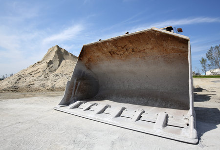 gravel mound mountain for concrete making