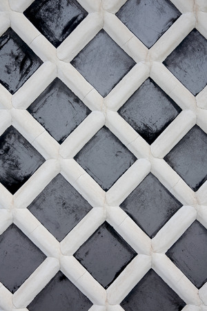 Pattern of old traditional wall in Japanの写真素材