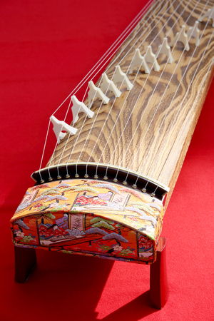 traditional Japanese koto Japanese traditional instrumentの写真素材