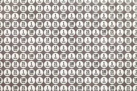 Close up of token pattern paper
