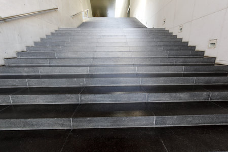 Close up and details of stairs of a modern building