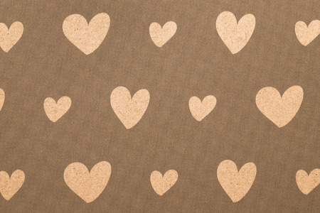 Cute hearts seamless pattern, heart shapes in different sizesの写真素材
