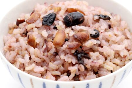 Japanese food, Gokoku Mai boiled riceの写真素材