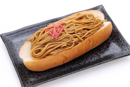 Japanese food, Yakisoba pan breadの写真素材
