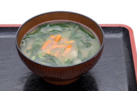 Japanese food, Miso soup of vegetablesの写真素材