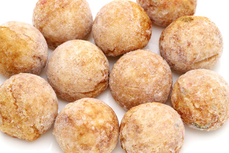 Japanese food, Frozen ball made of flour and octopus Takoyakiの写真素材