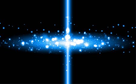 light abstract in galaxyのイラスト素材