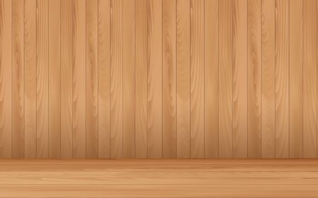 blank wooden studio room backgroundのイラスト素材
