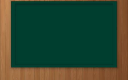 green board on the wooden wall backgroundのイラスト素材