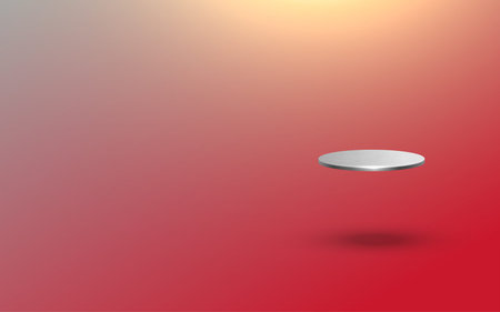 metal display in the studio roomのイラスト素材