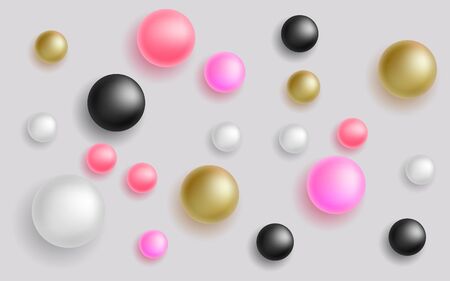 colorful pearls backgroundのイラスト素材