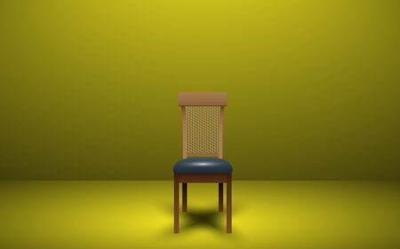 chair with light in the roomのイラスト素材