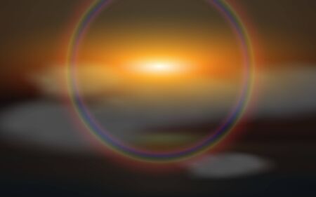 skyscape of sunlight in the morningのイラスト素材