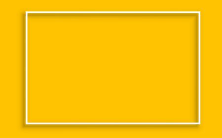 white frame on yellow backgroundのイラスト素材