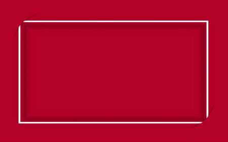 white frame on red backgroundのイラスト素材