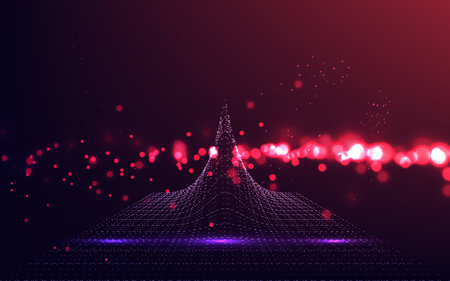 colorful ligh abstract backgroundのイラスト素材