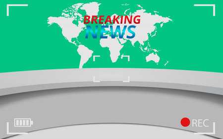 camera viewfinder of news studioのイラスト素材