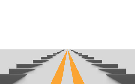 the white road in the white showroom texture backgroundのイラスト素材