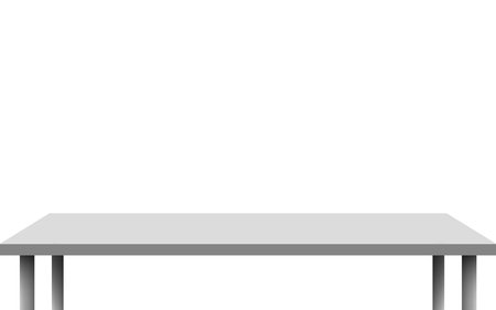 white square table on the white backgroundのイラスト素材