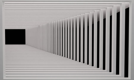 white light in the white studio room.3d rendering.