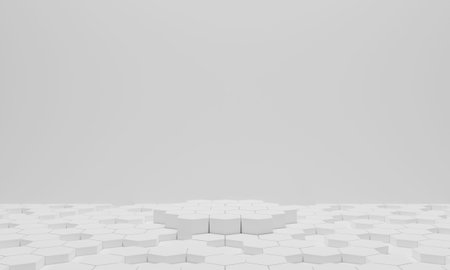 white stand and neon light in the white room.3d rendering.