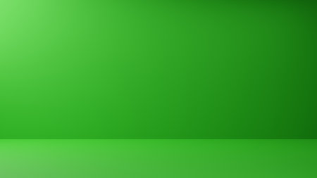 blank green studio use as background.3d rendering.の写真素材