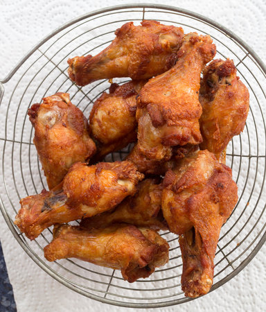 Fried Chicken in closeup shot の写真素材