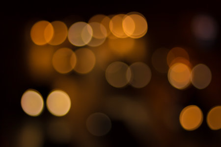 Lights out of focus, lens blur (lights, city, light)の写真素材