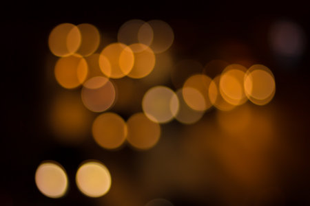 Lights out of focus, lens blur (lights, city, light)の写真素材