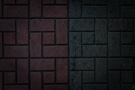 abstract background of floor(floor, concrete,dark border)の写真素材