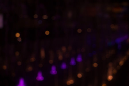 Lights out of focus lens blur lights city lightの写真素材