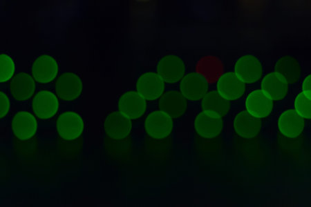 Lights out of focus lens blur lights city lightの写真素材