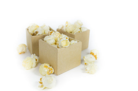 Caramel popcornの写真素材