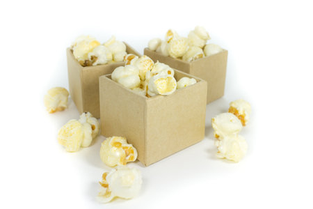 Caramel popcornの写真素材