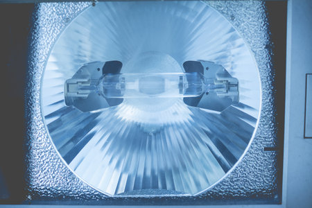 new technology and modern designed of spotlightの写真素材