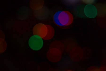 Blur image of lights during the night car lightの写真素材