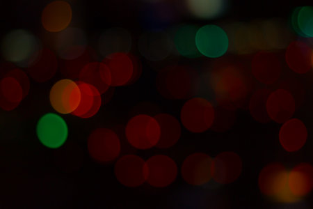Blur image of lights during the night car lightの写真素材