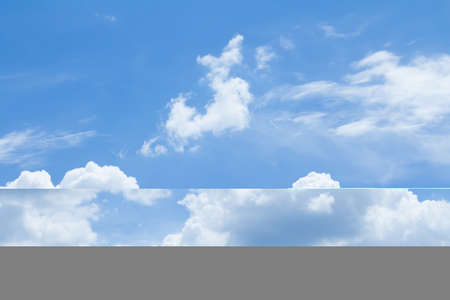 Blue sky background in good weather days
